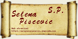 Selena Piščević vizit kartica